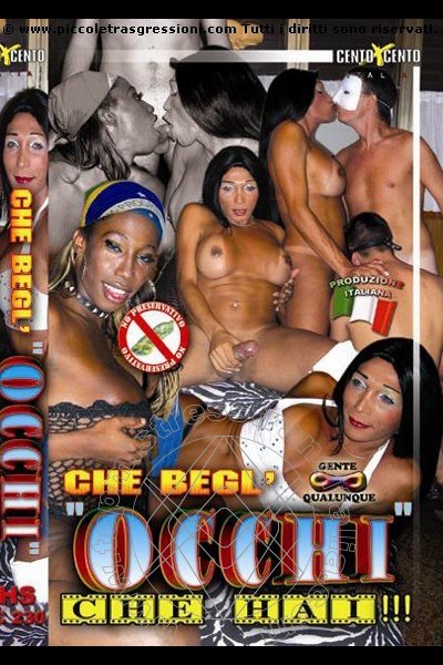 Foto frontale della copertina del film di Boing Boing La Vera Pantera Nera Pornostar mistress trans San Paolo
